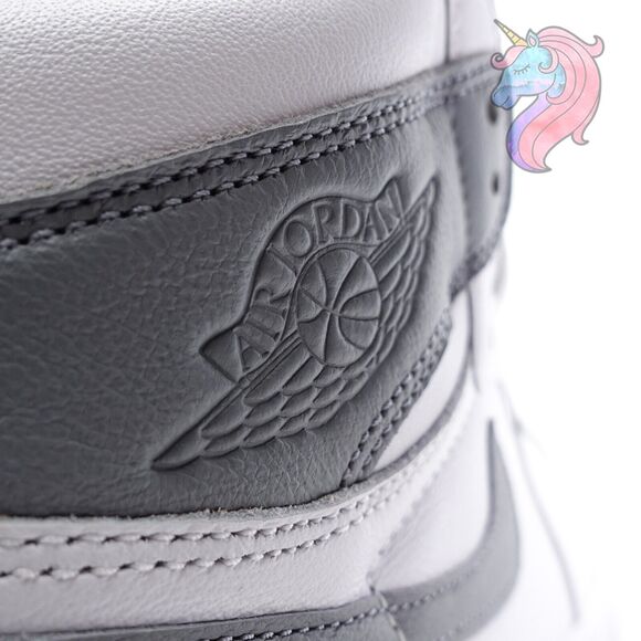 Mens Size 10 Nike Air Jordan 1 Retro High OG Stealth White Gray 555088 037 New - Picture 10 of 16